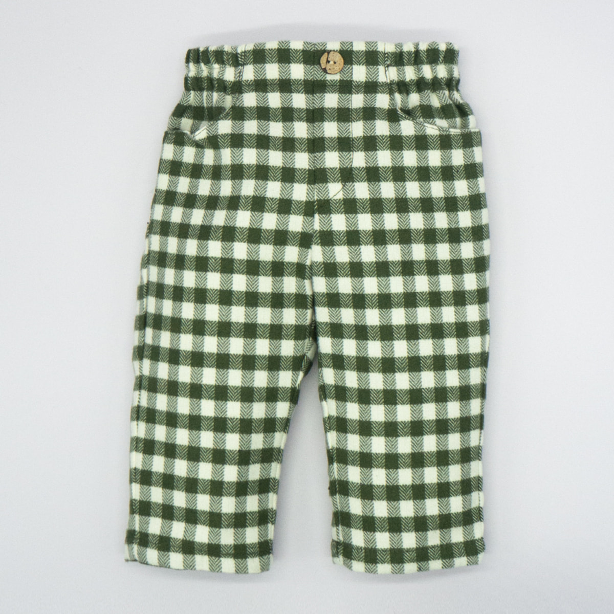 PANTALÓN CUADROS VERDE CAZA