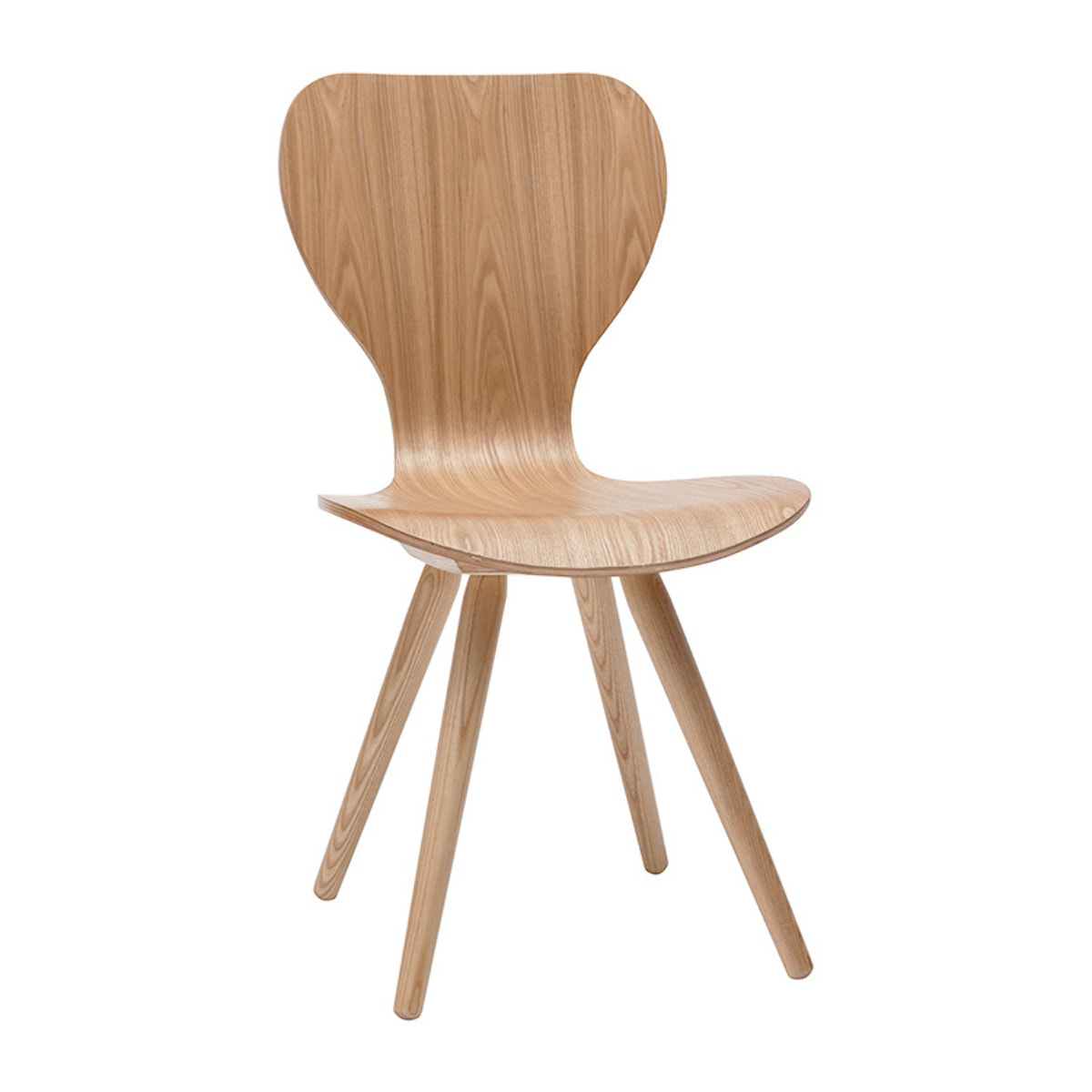 Chaises vintage en bois clair (lot de 2) NORDECO