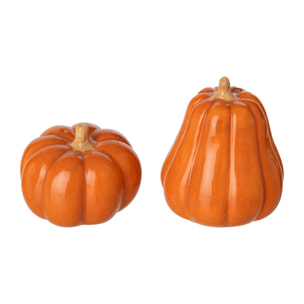 J-Line Sel et poivre citrouille - grès - orange