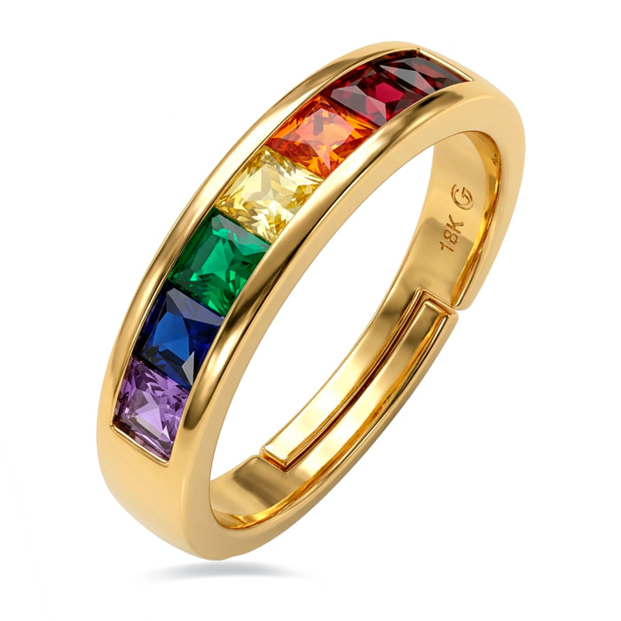 Anillo Kasee acabado oro amarillo 18k