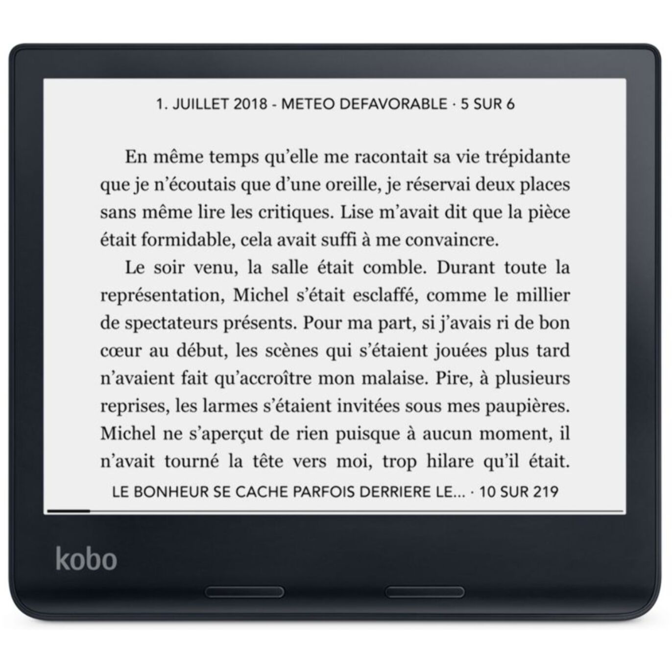 Liseuse eBook KOBO Sage Noire