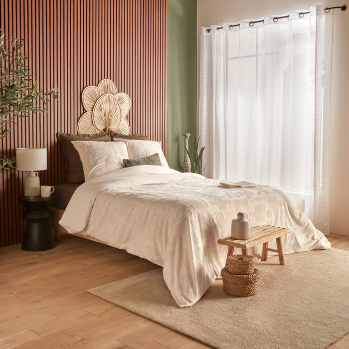 Parure de lit Nyero 220x240cm blanc