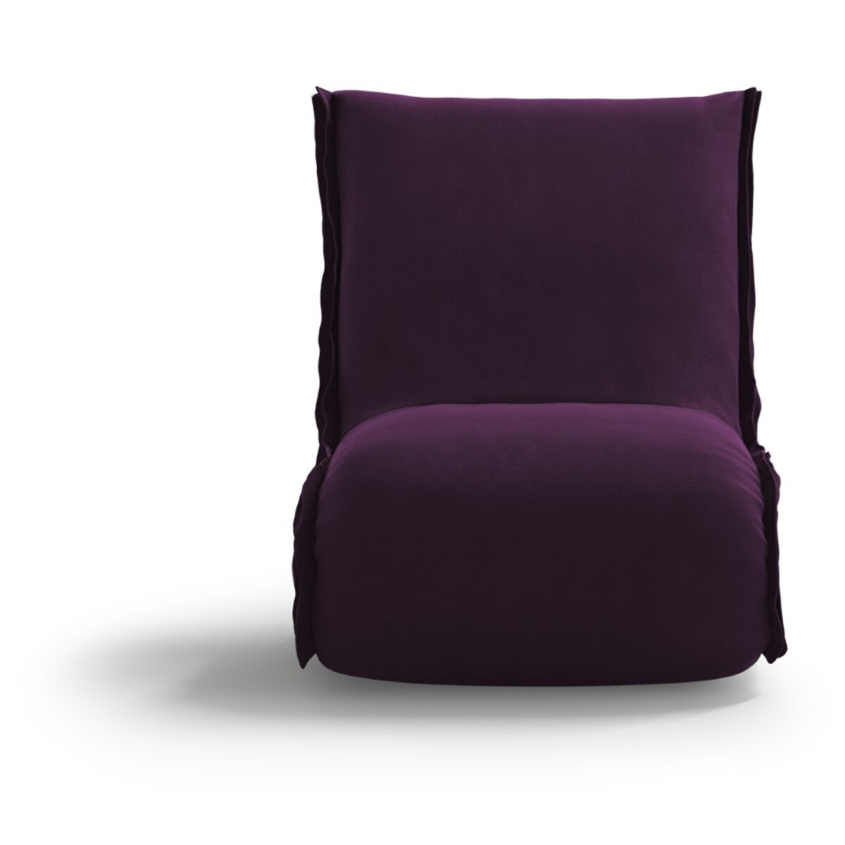 Fauteuil "Adeline" en velours bordeaux