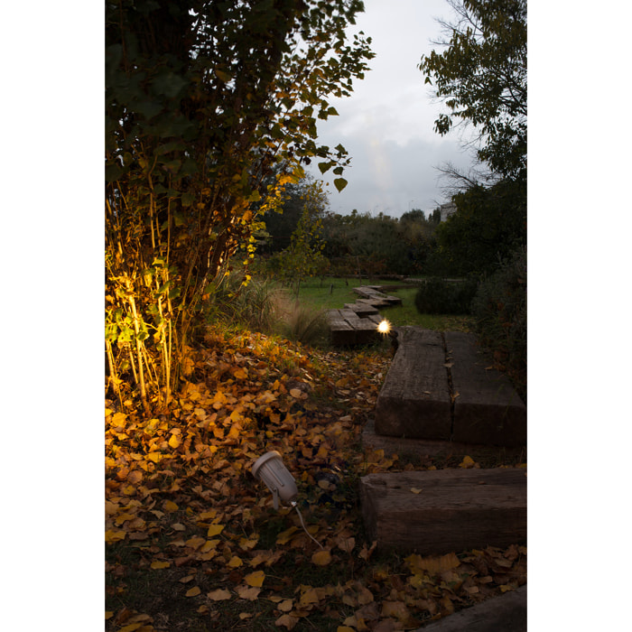 LEDS C4 Proyector Ip66 Helio Alumiunium Gu10 8W Gris