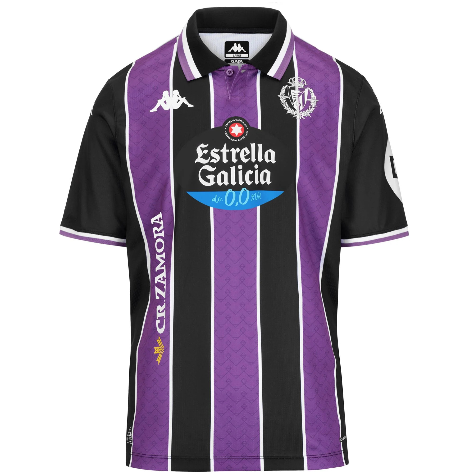 Maglie gioco Kappa Uomo Kombat 2026 Away Real Valladolid Nero
