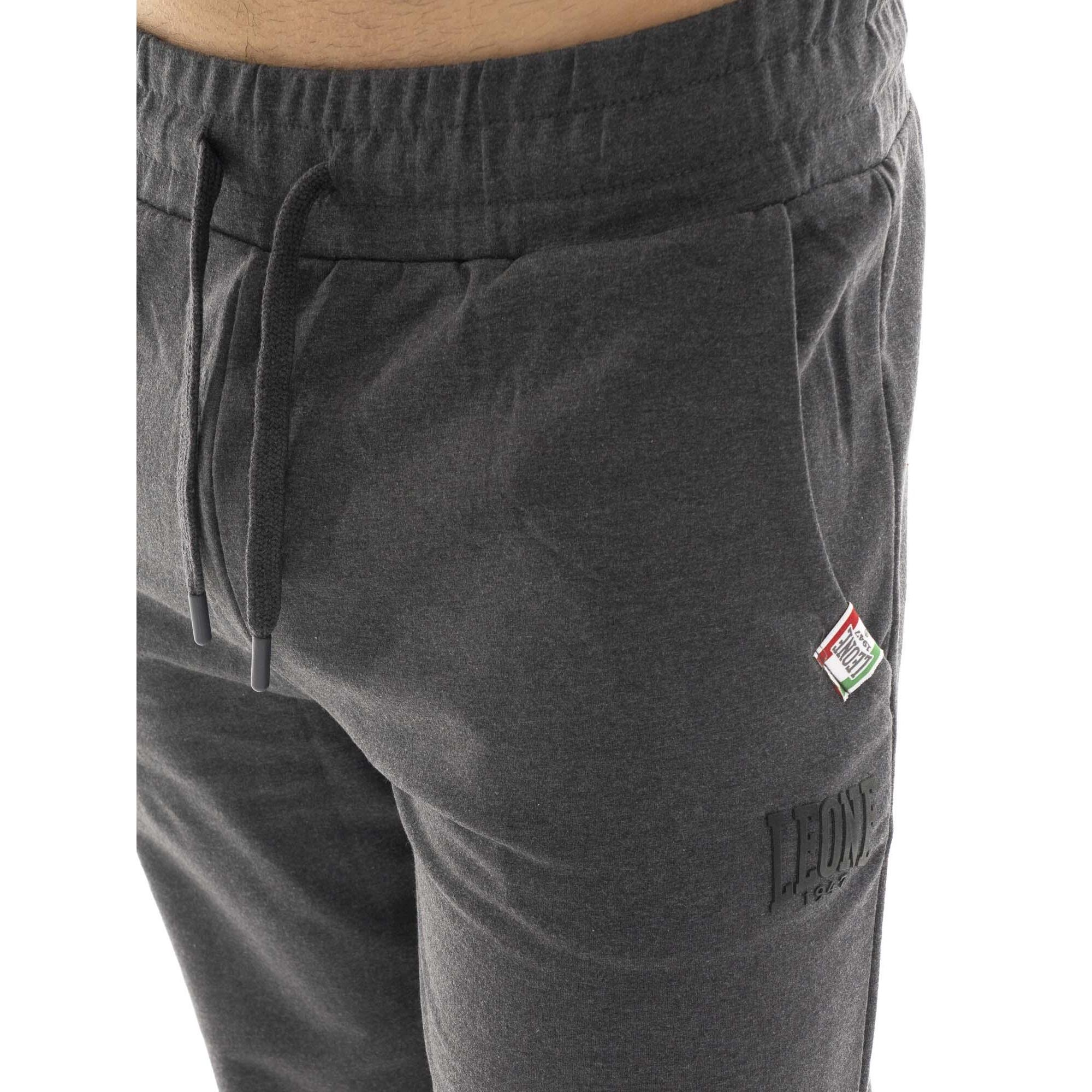 Pantalone sportivo invernale da uomo senza polsino con logo piccolo "Basic"