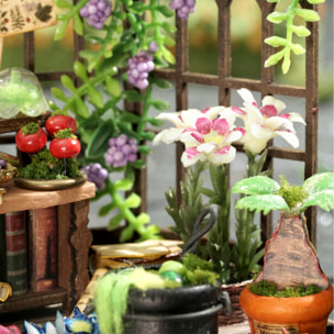 Colección Botellas de Ensueño, Jardín Mágico. Maqueta 3D realista con gran detalle y luces led.