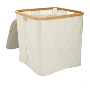 PANIER DE RANGEMENT CARRE CERCLAGE BAMBOU