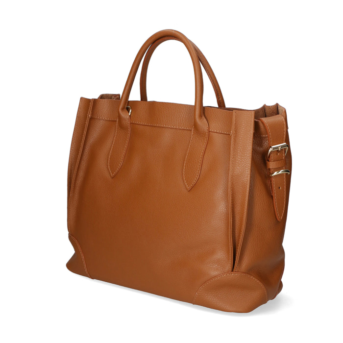 Borsa a mano da Donna Doralice in Vera Pelle Made in Italy 31x38x17 cm