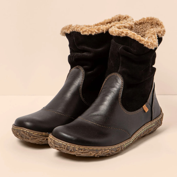 Botines N758 SOFT NAPPA BLACK/ NIDO color Black