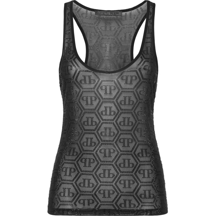 PHILIPP PLEIN Camiseta de tirantes MONOGRAM