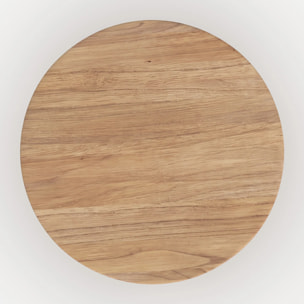 Table basse ronde en bois massif de mindi - Galia
