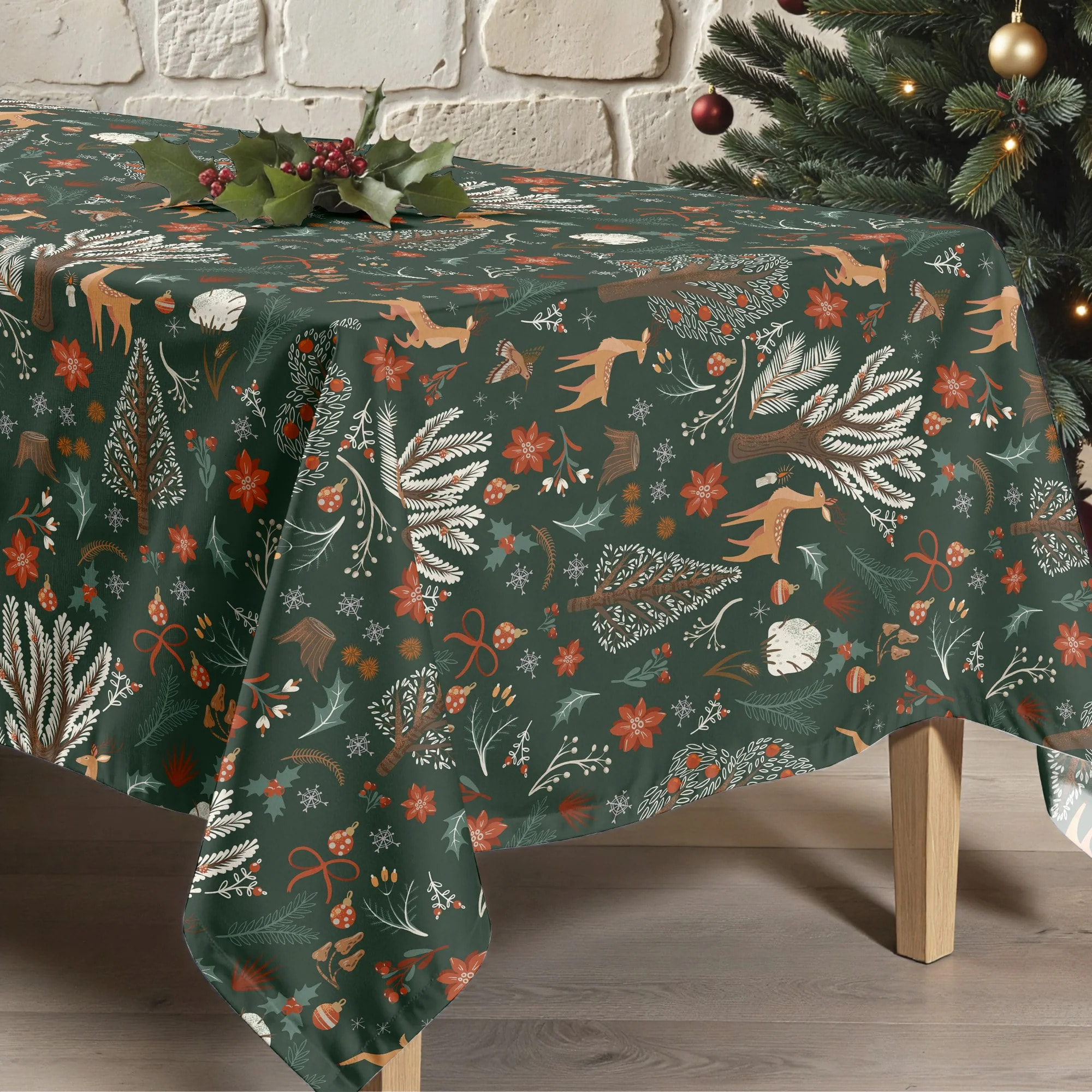 Nappe en résine Anti-tâches Merry Christmas 47