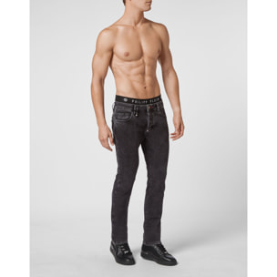 PHILIPP PLEIN Vaqueros de corte recto ICONIC PLEIN