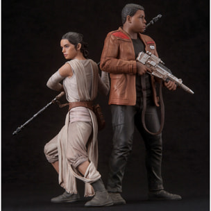 Star Wars Ep. Vii The Force Awakens Rey & Finn Artfx 2 Statua 1:10 Kotobukiya