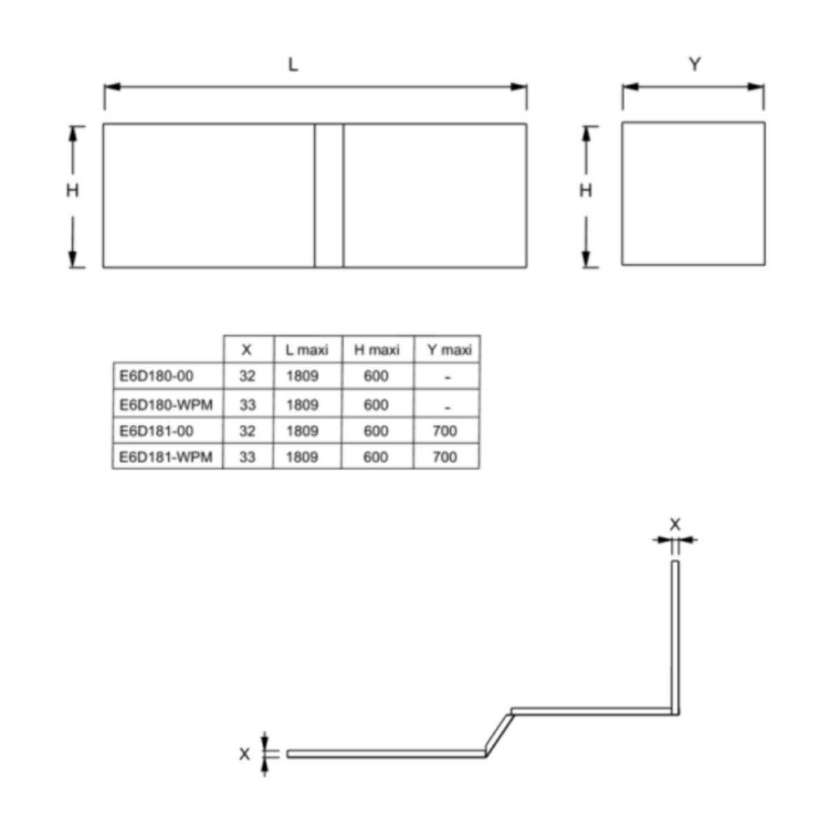 Tablier pour baignoire Neo installation en angle blanc mat