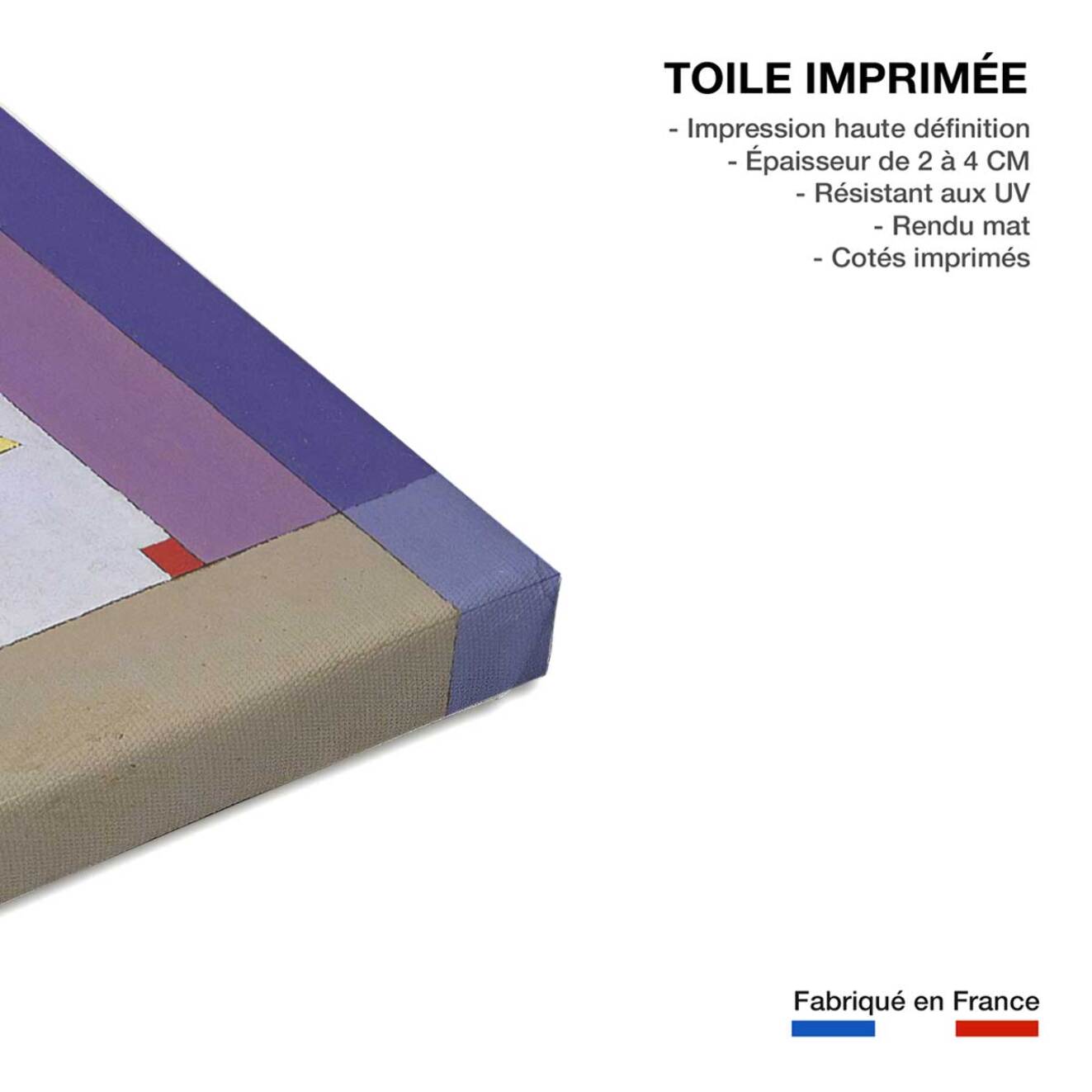 Tableau Colds Stripes par Kandinsky Toile imprimée