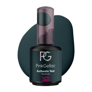 Pink Gellac 361 Authentic Teal Gellak Nagellak 15ml - Glanzend Blauwe Gel Lak - Gelnagels Producten - Gel Nails
