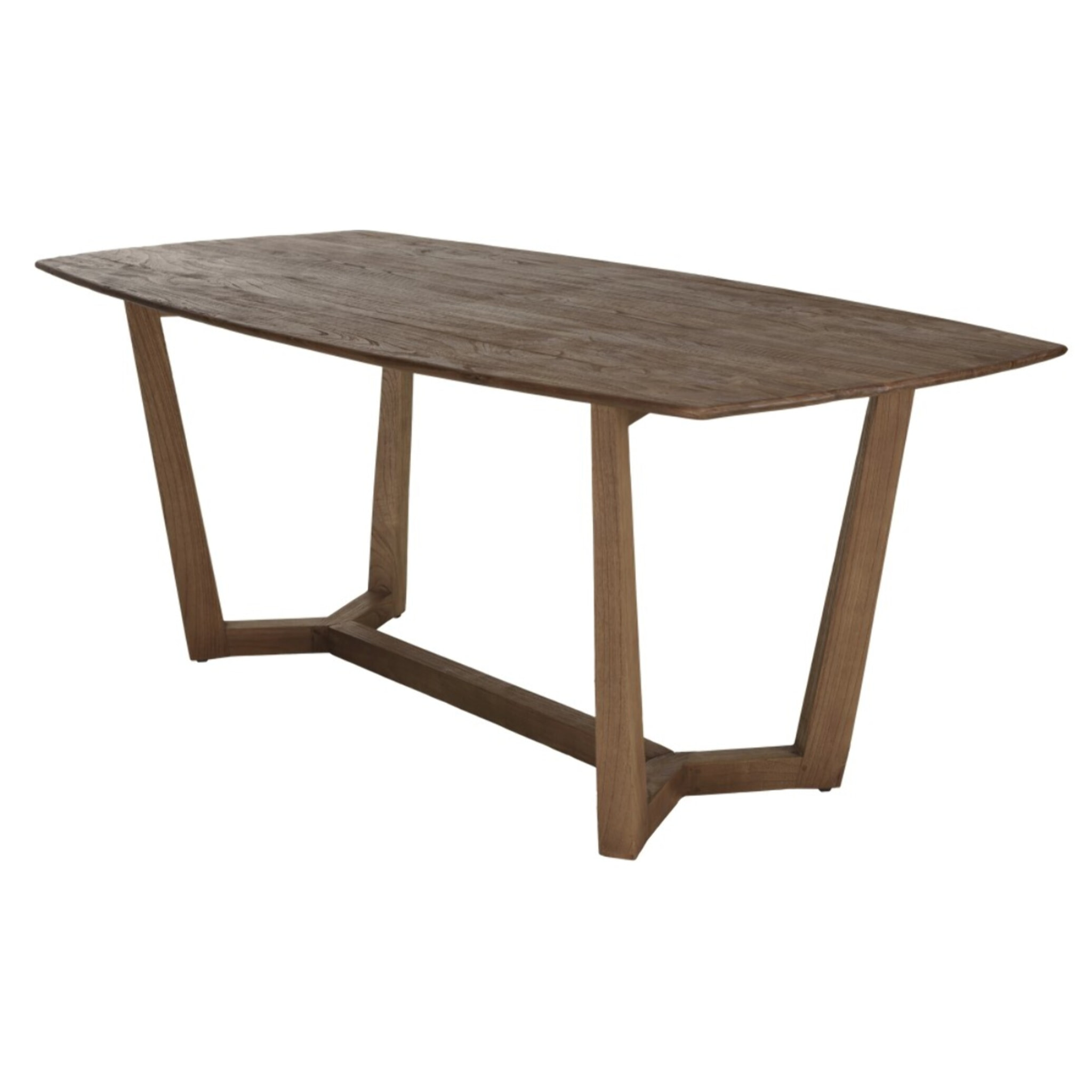 ROMY - Table à manger rectangulaire 200x100cm bois de mindi