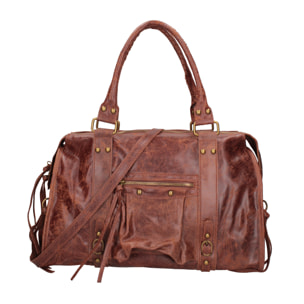 Borsa a spalla da donna - Modello Elara - Vera pelle - 41.0 x 28.0 x 13.0 cm