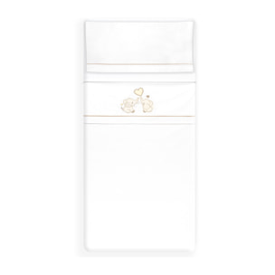 Triptico Coche Parejita Elefante Bco/Beig