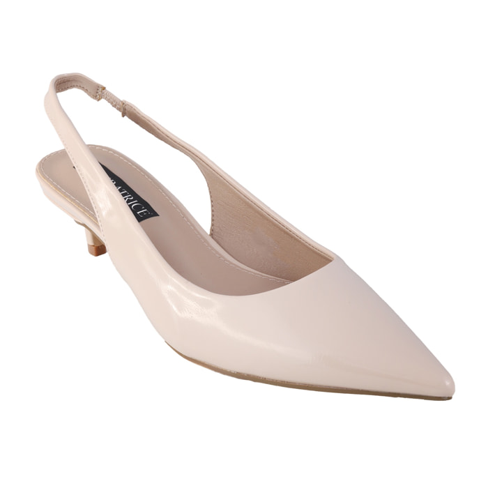 Decolletè bassi in simil pelle verniciata