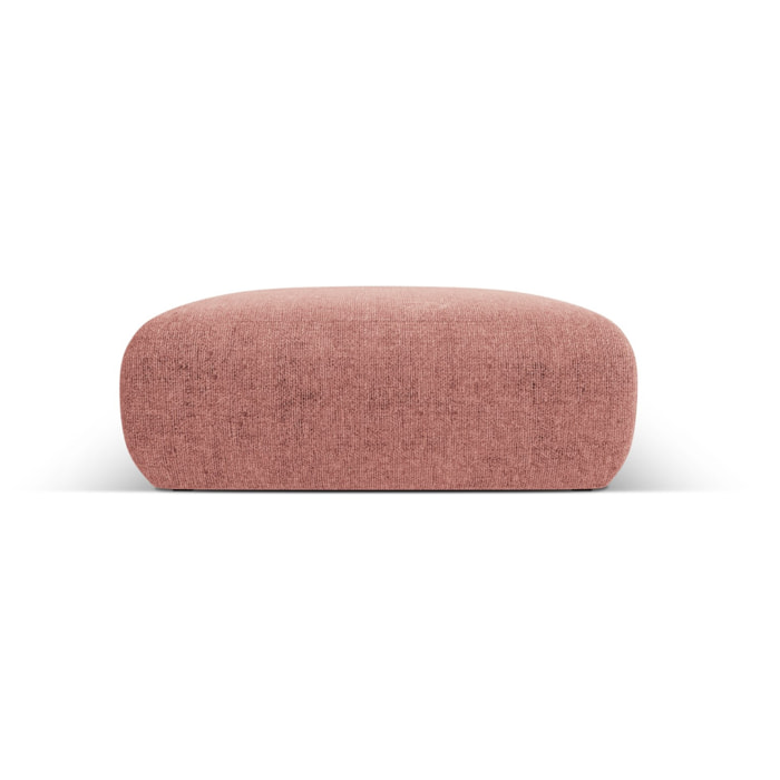 Pouf "Nolio" 2 places en chenille rose