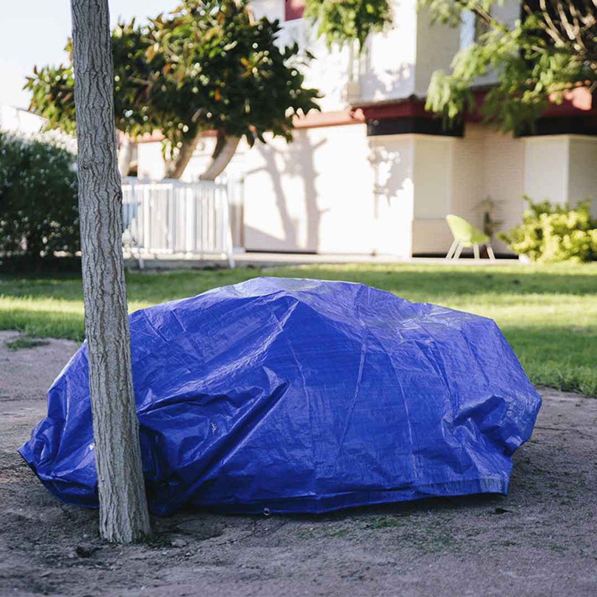 Toldo Reforzado Polietileno Azul 90 Gr