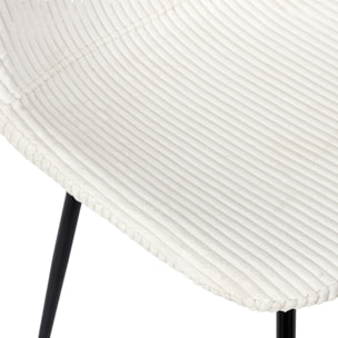 Chaise Cotele Scott Beige - Lot De 4