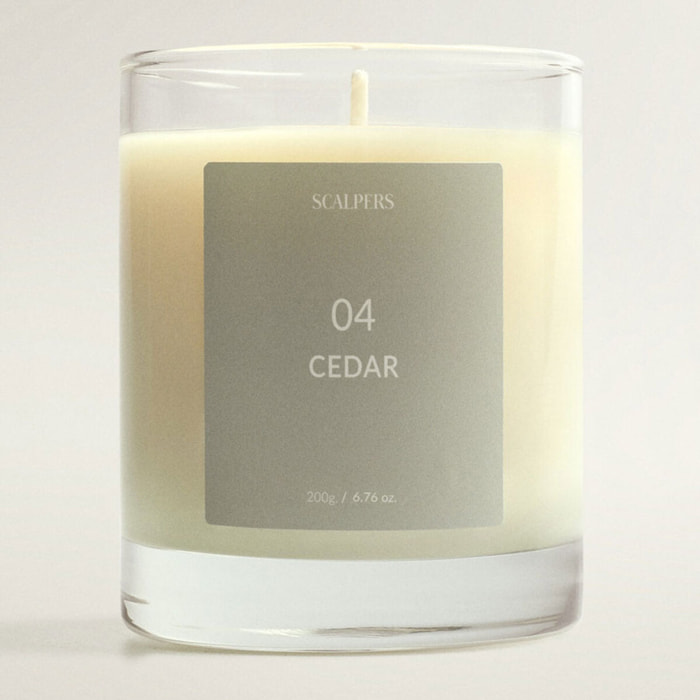 Set de 2 velas aromáticas 200gr aroma cedro scalpers