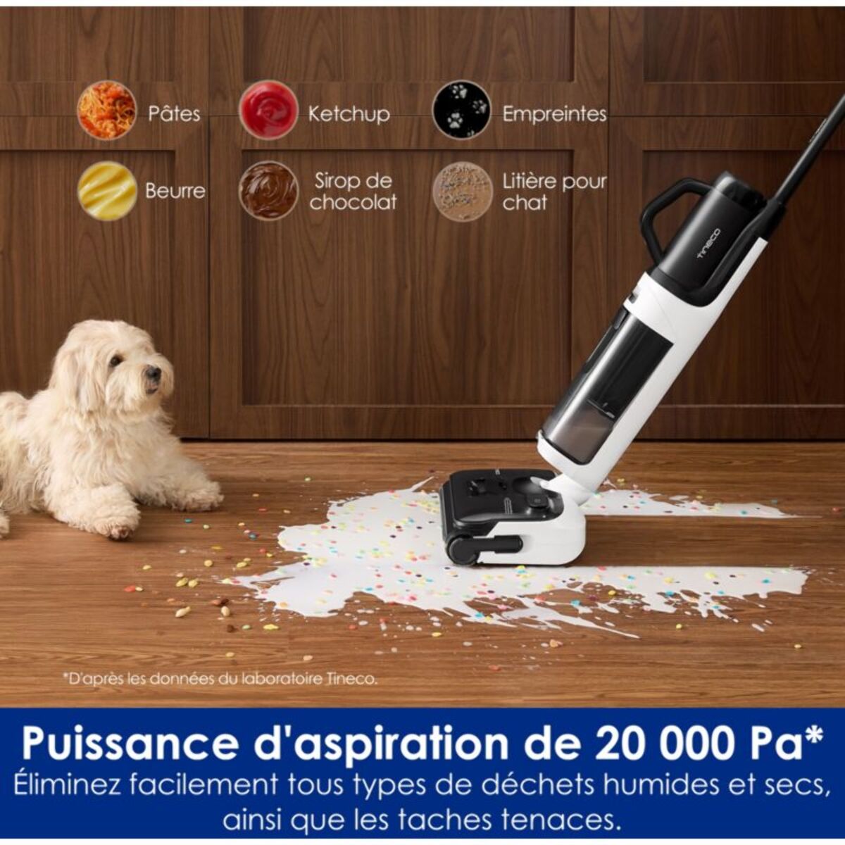 Aspirateur laveur TINECO Floor One Switch i5 Stretch Noir