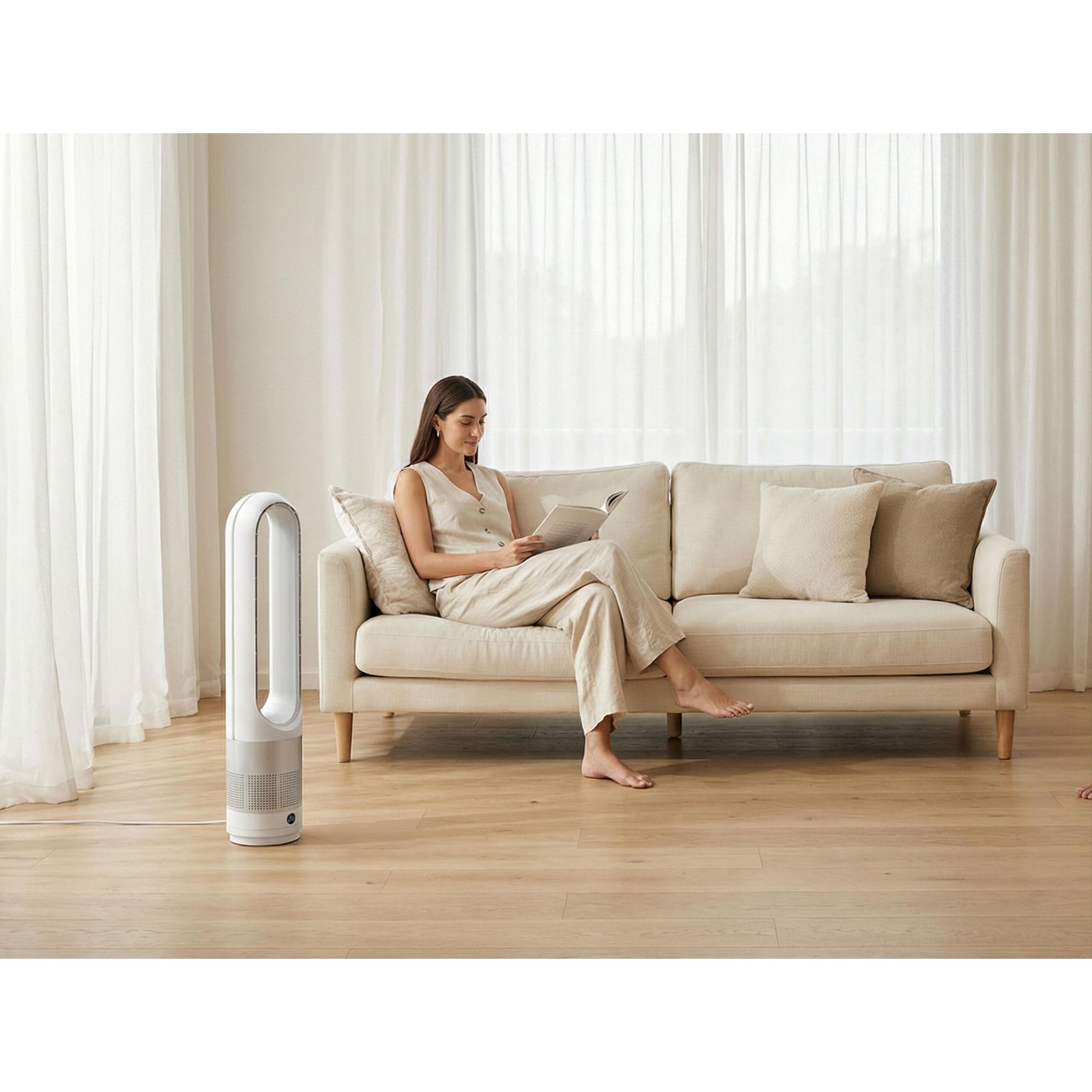 Ventilateur sans pale avec oscillation et 8 vitesses