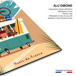 Tableau road trip sur la côte d'opale Tableau alu Dibond