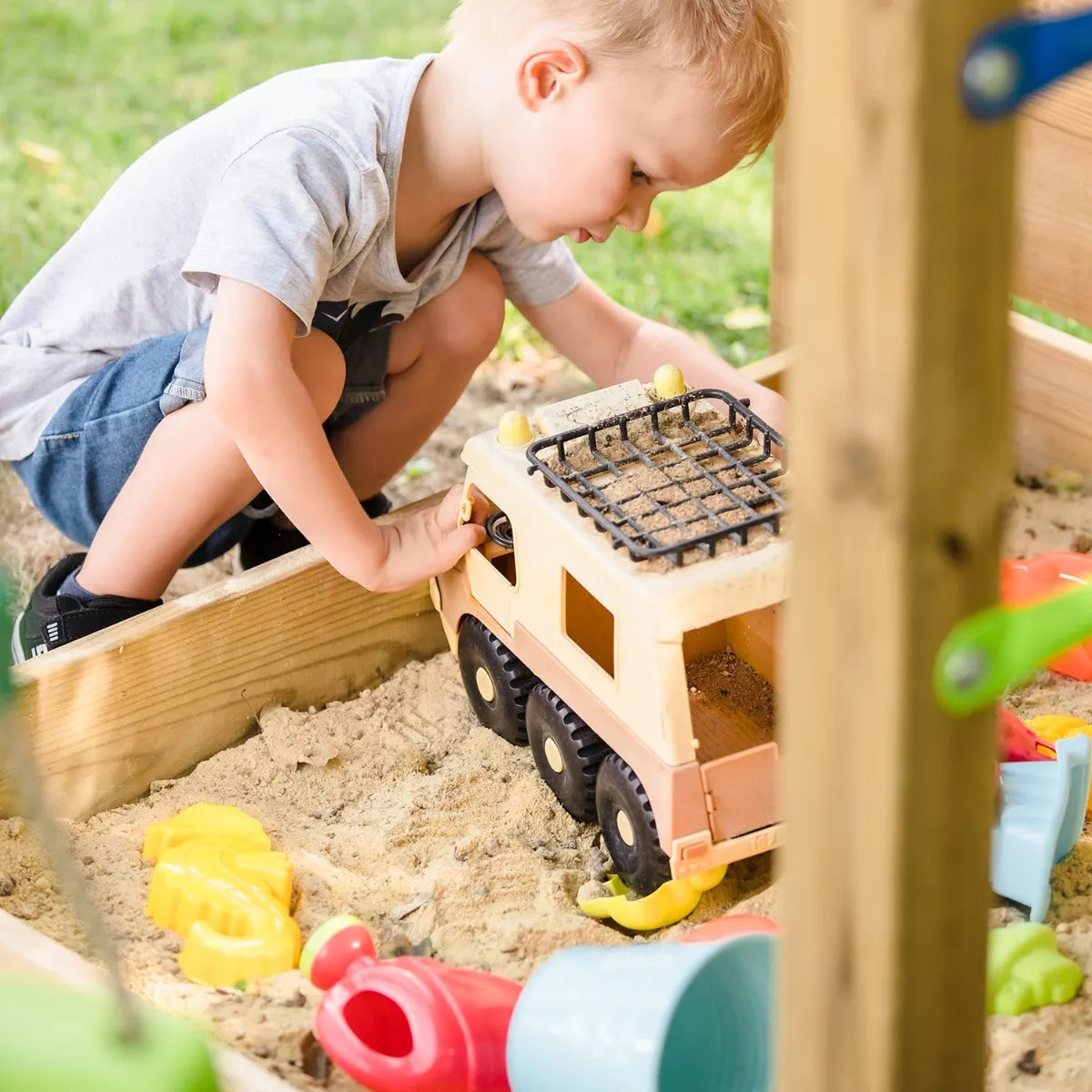 Aire de jeux bois 2,20 m ULTRA XPLORER - 8 enfants