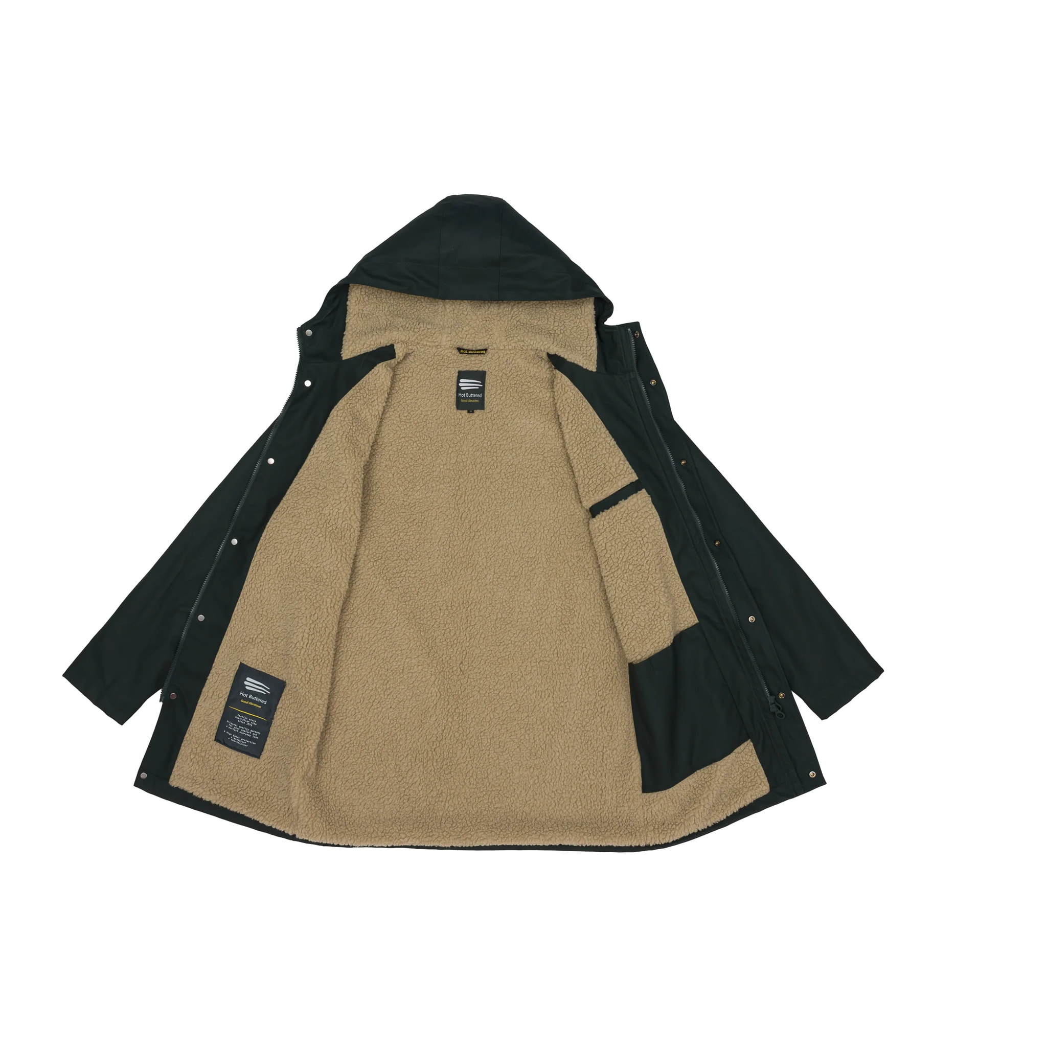 Parka KASHMEER acolchada impermeable Verde oscuro