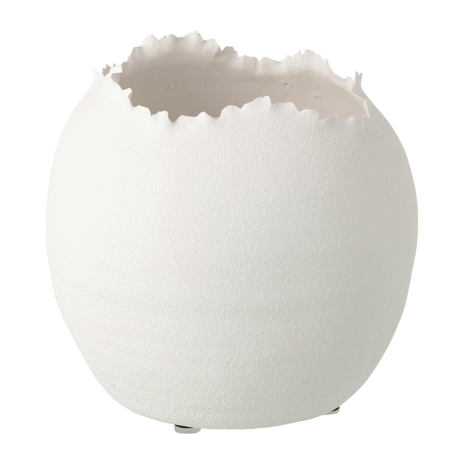J-Line Cache-pot Irrégulier - céramique - blanc - large