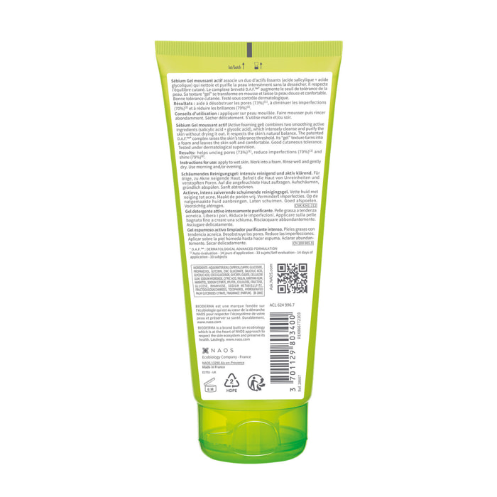 Sébium - Gel Moussant Purifiant Intense