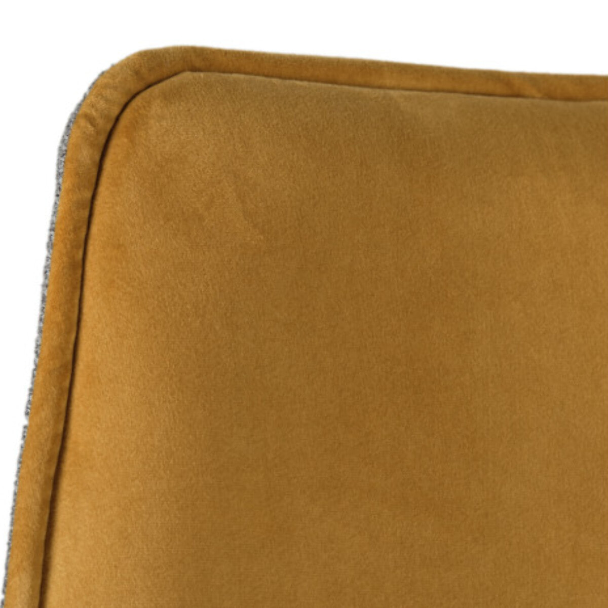 Chaise rotative 360° bicolore en velours et tissu & pieds en métal - 3 coloris - FLORENCE