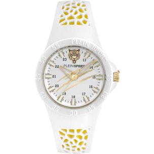 Orologio Plein Sport THUNDERSTORM Silicone Bianco