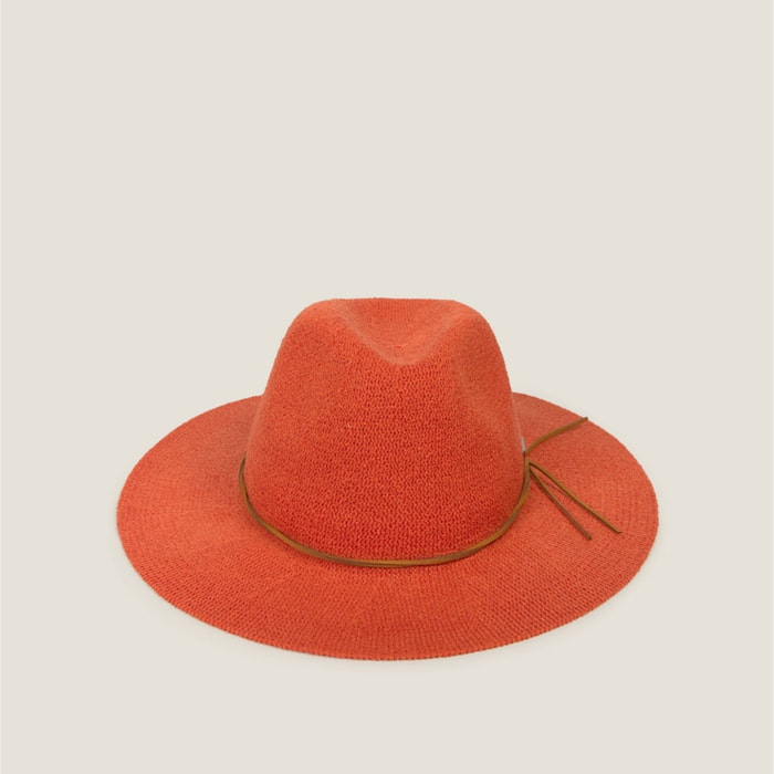 Sombrero de playa Coral color teja coral Poliéster