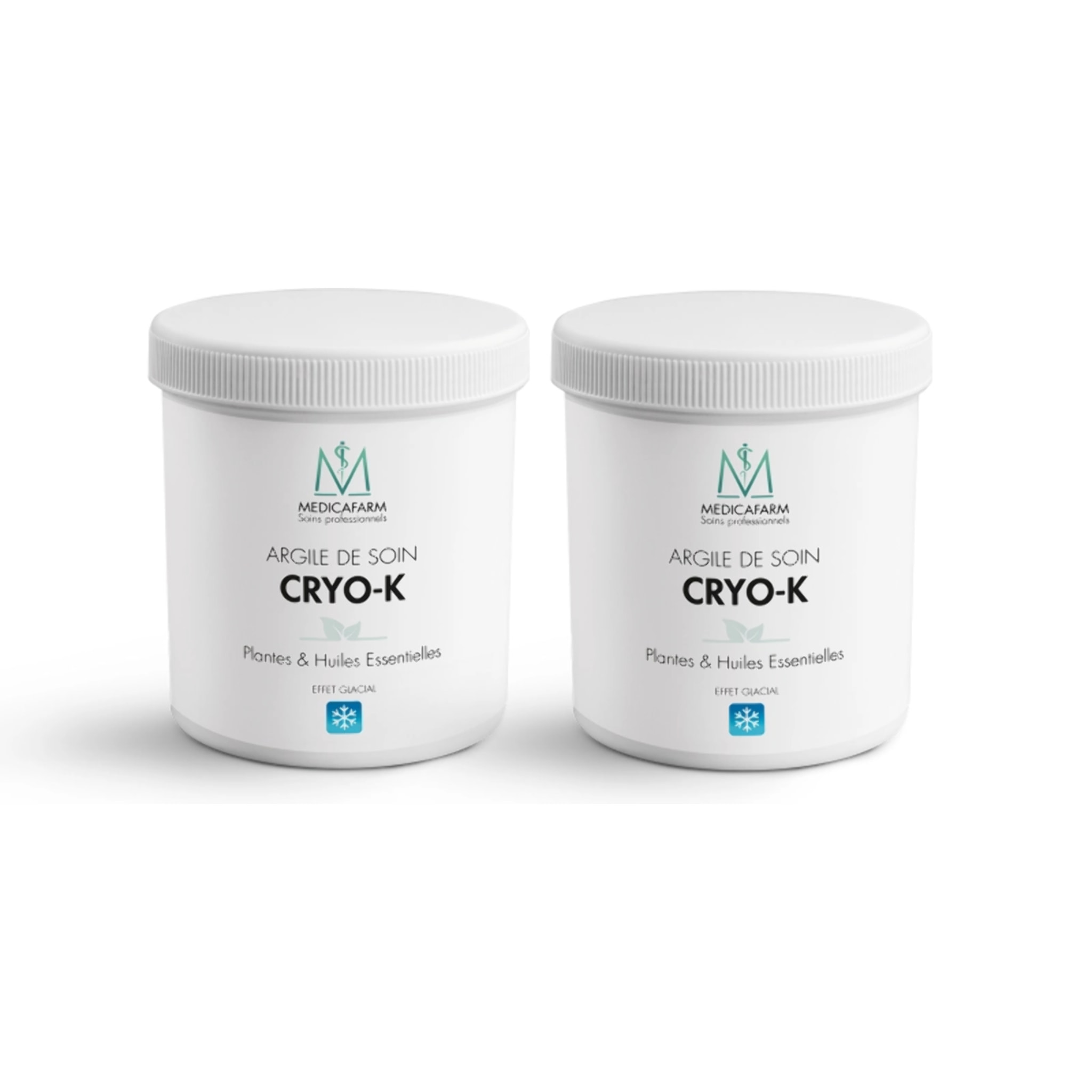 2 x ARGILE DE SOIN CRYO-K - 500g