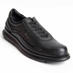 Zapato Oxford De Piel - Negro