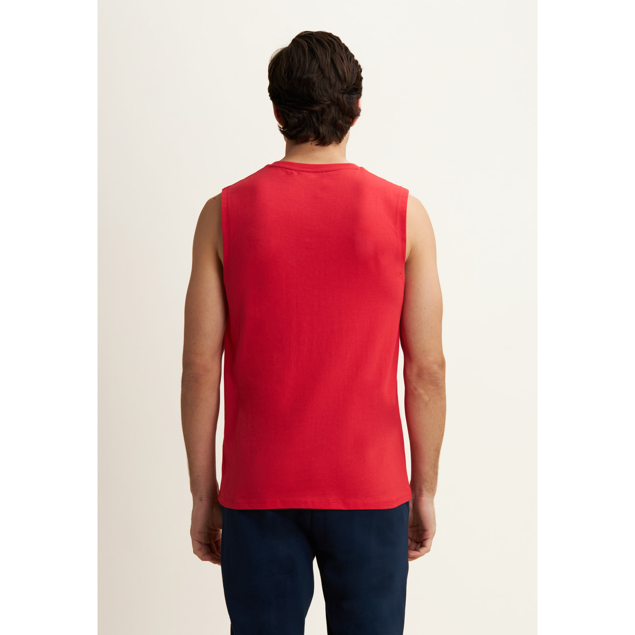 Canotta in Cotone con Stampa frontale in tono colore