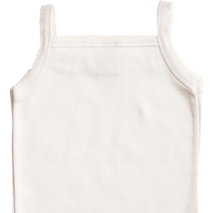 Body bebé tirantes finos volantes niña