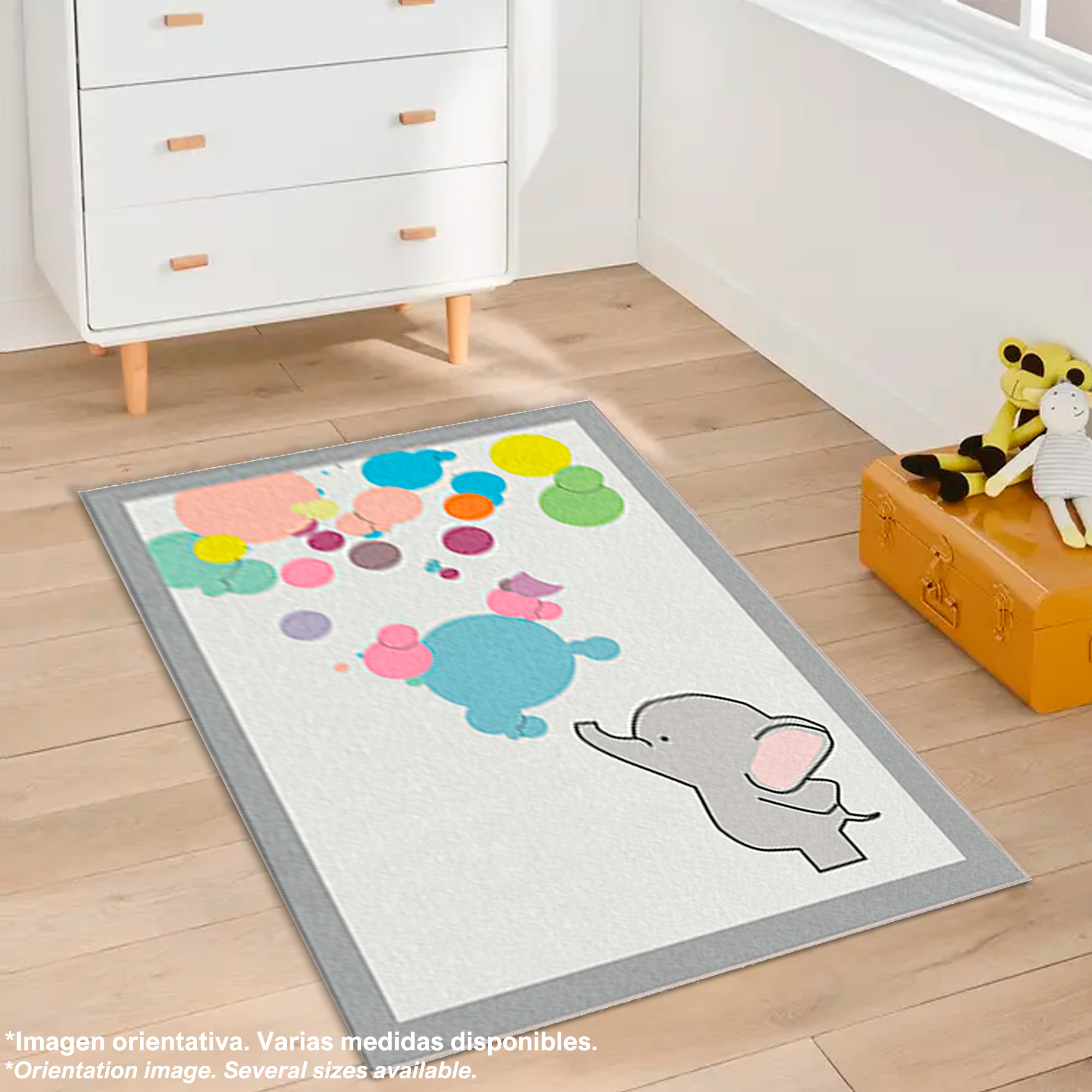 Alfombra infantil de Poliester estampada 100 x 200cm