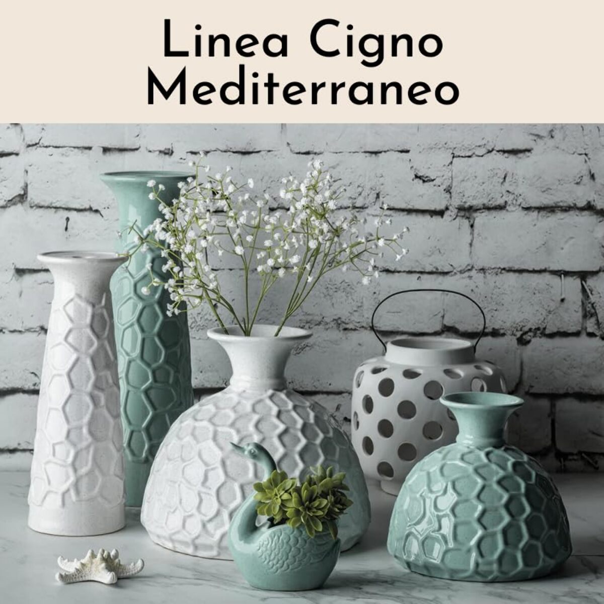 Porta piante Cigno Mediterraneo