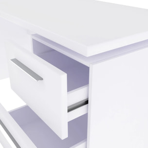 Mesa de escritorio Sasha Blanco Artik (Blanco Mate)