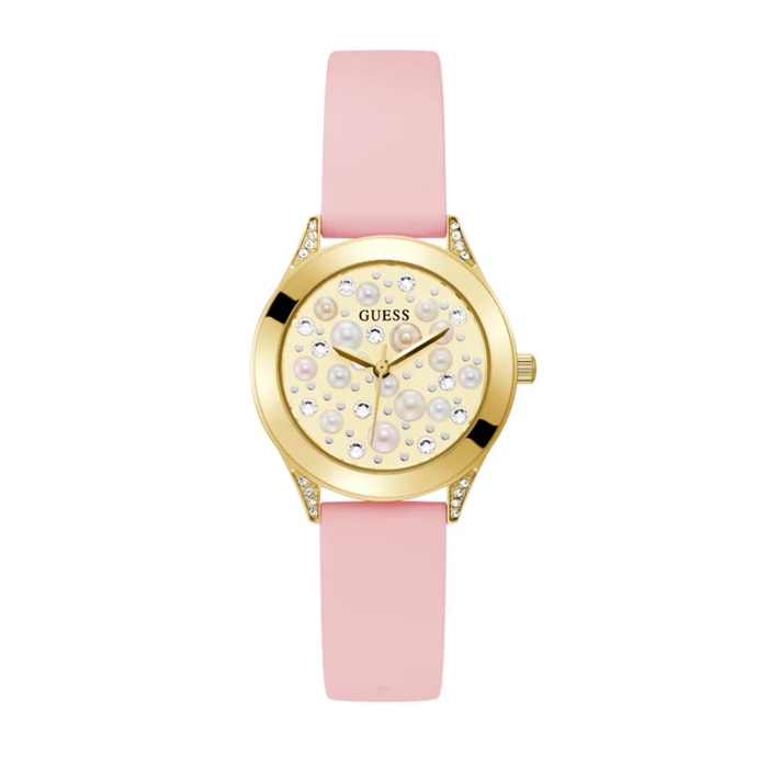 Reloj Guess GW0381L2 Mujer Analogico Cuarzo con Correa de Silicona