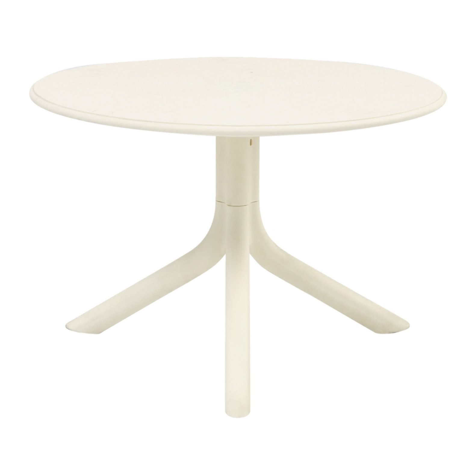 Tavolino basso da esterno in polipropilene 60x60x41cm bianco – Obidos