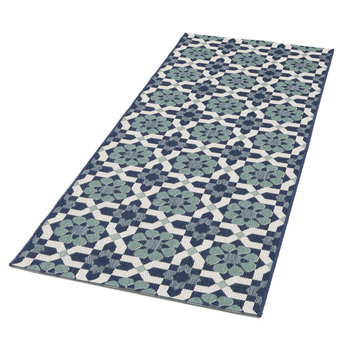 Tapis extérieur tissé kilim rectangle LERU